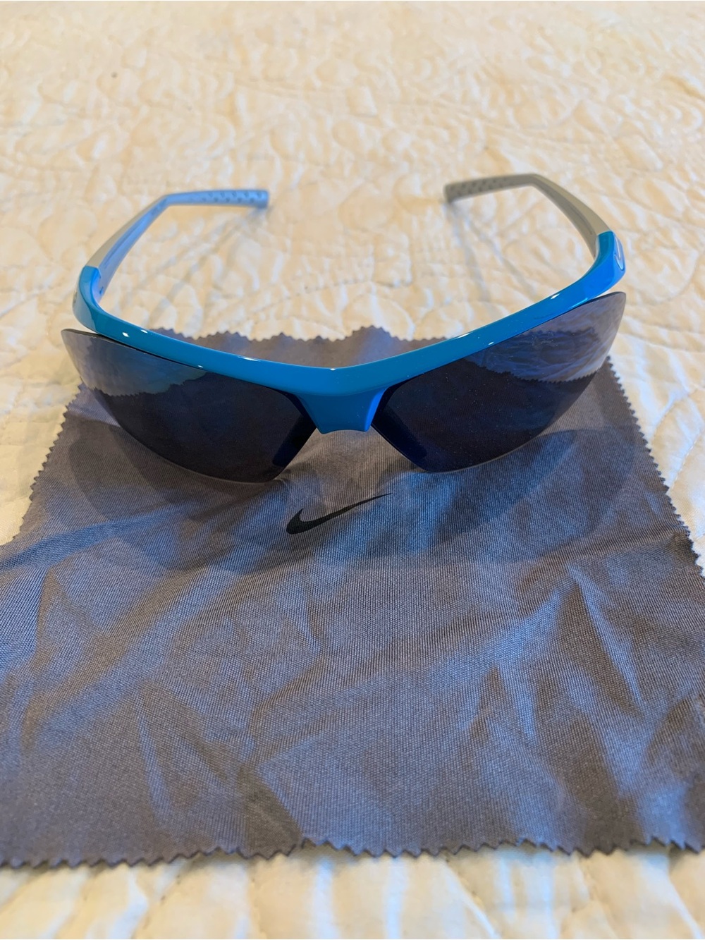 Nike Bright Blue Sport Sunglasses with Dark Lenses